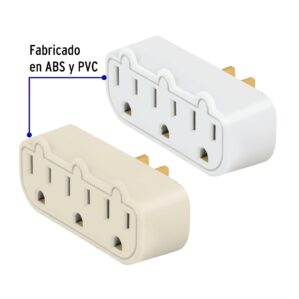 Multicontacto triple aterrizado