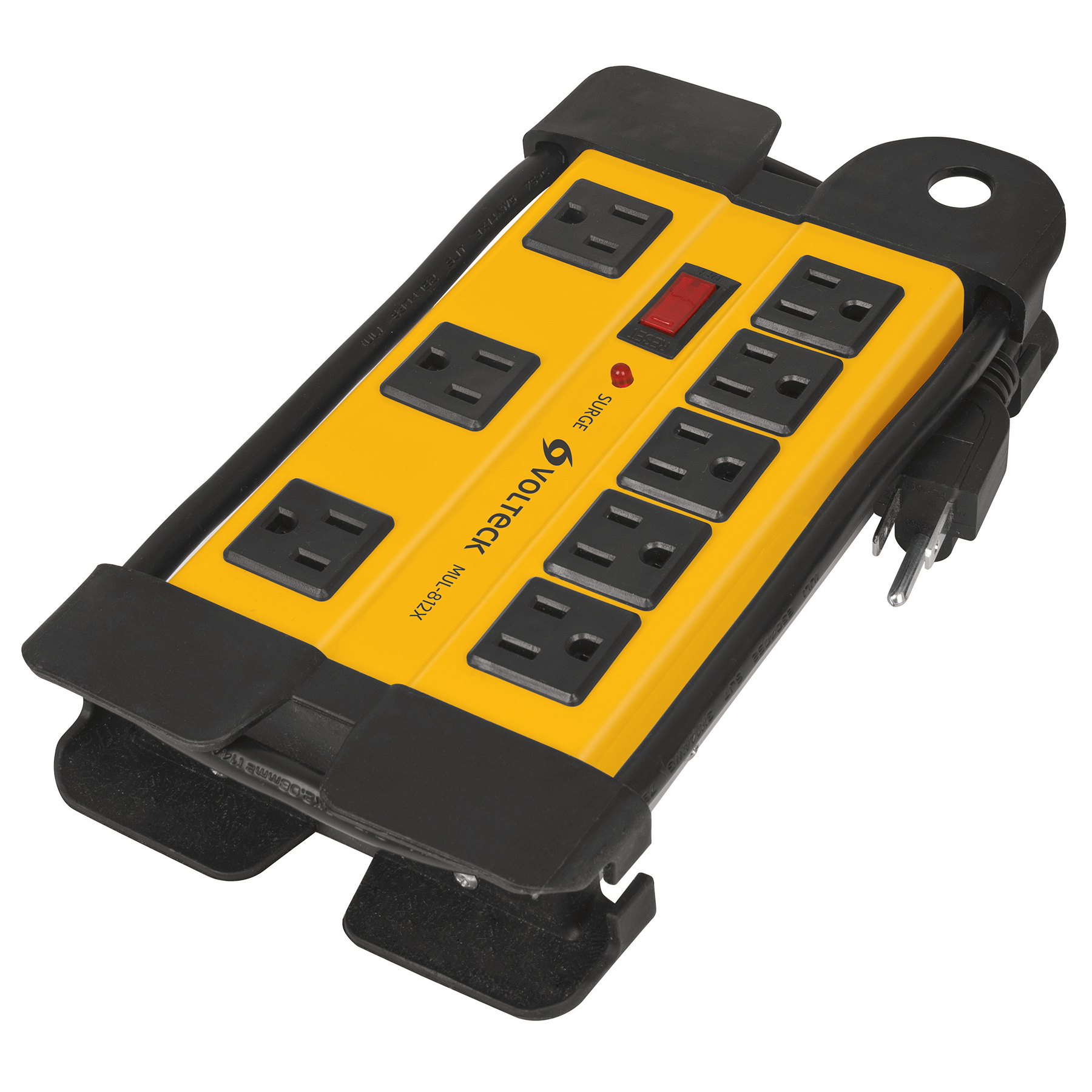 Multicontacto uso industrial 8 entradassupresor1200joules