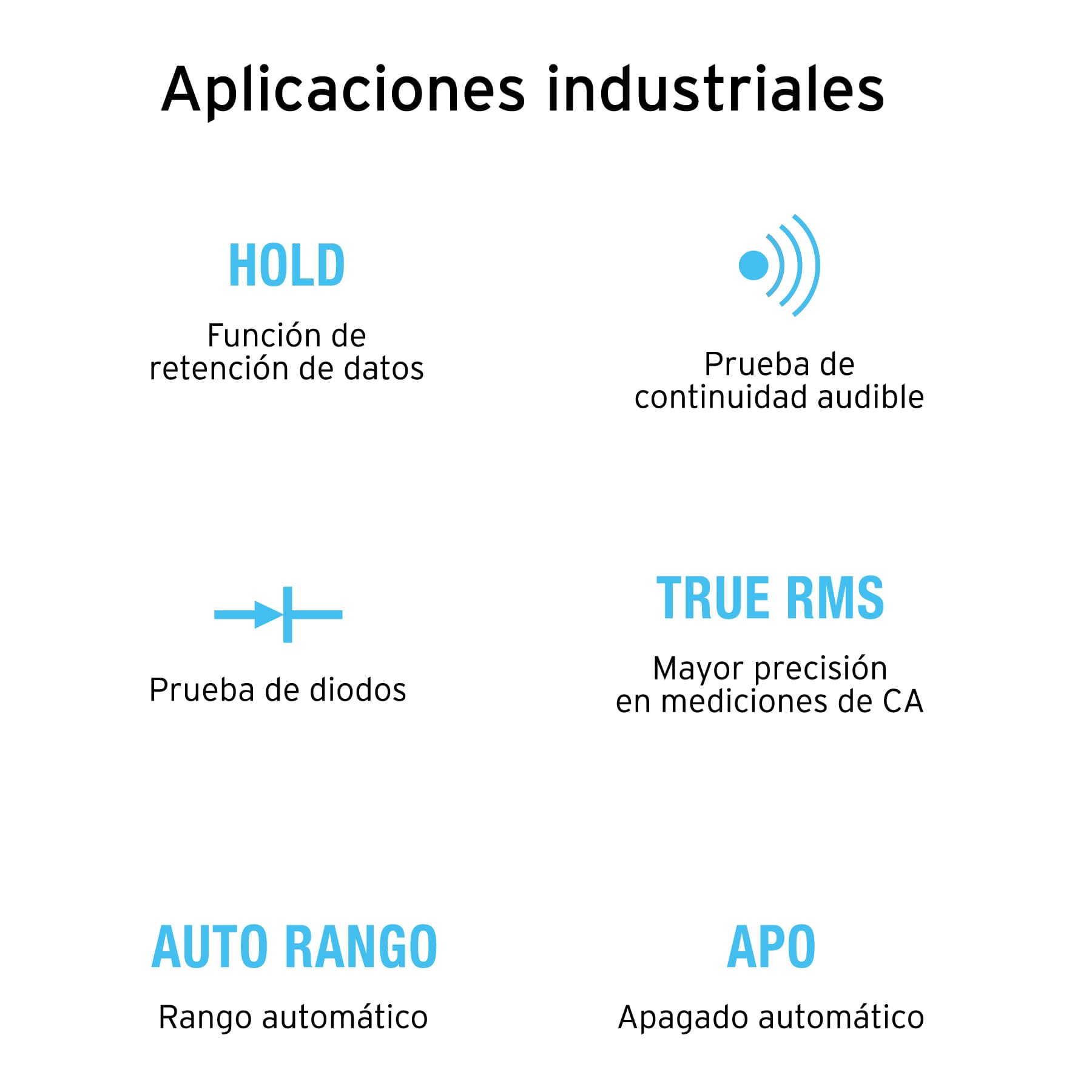 Multimetro para mantenimiento industrial con gancho