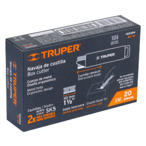 Navaja de costilla con cuerpo metalico Truper