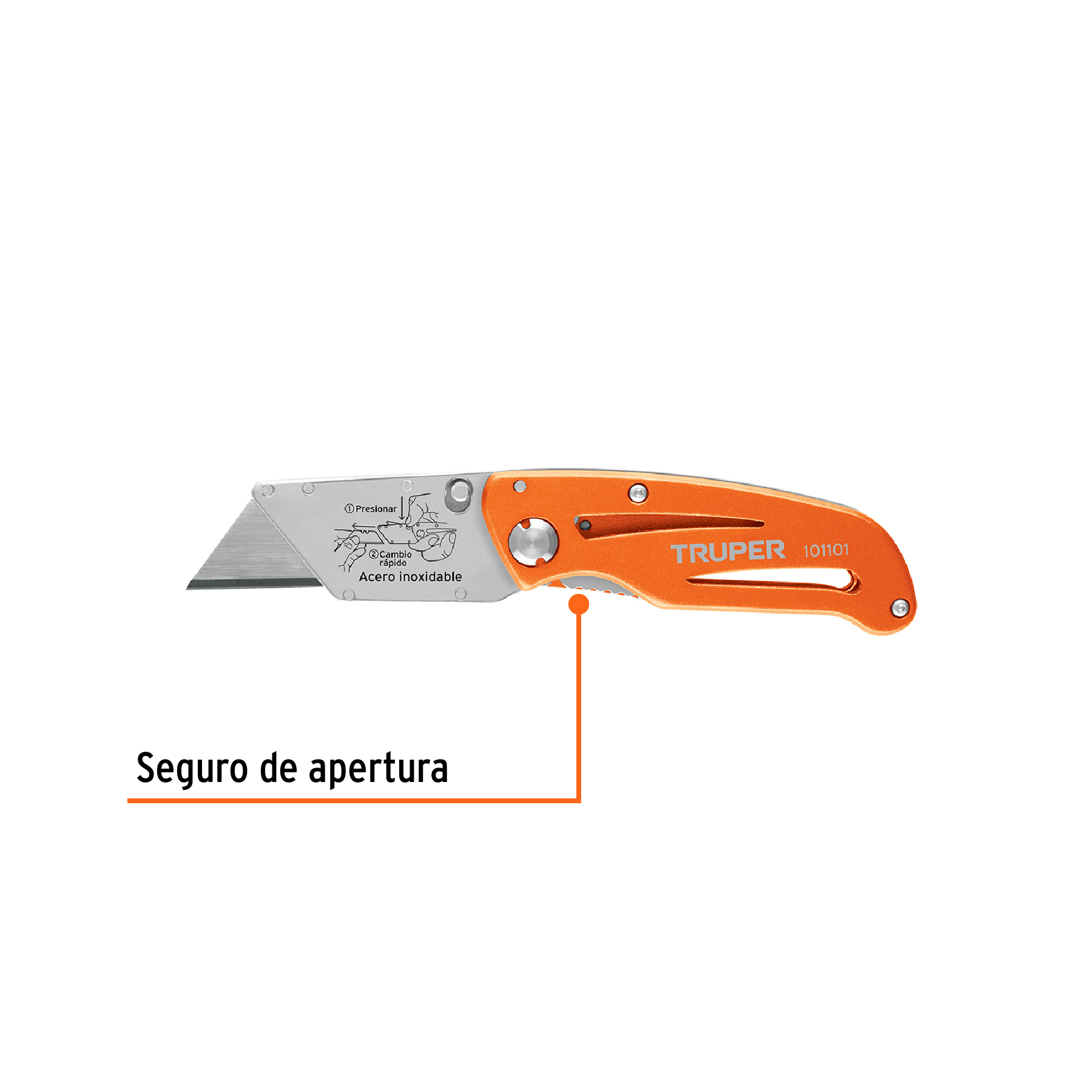 Navaja plegable Cuerpo metalico de 6"
