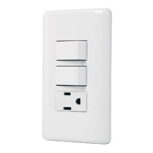 Placa Armada 1 Contacto y 2 apagadores Basic