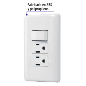 Placa Armada 2 Contactos 1 Interruptor Sencillo Basic