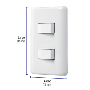Placa Armada con 2 apagadores Basic