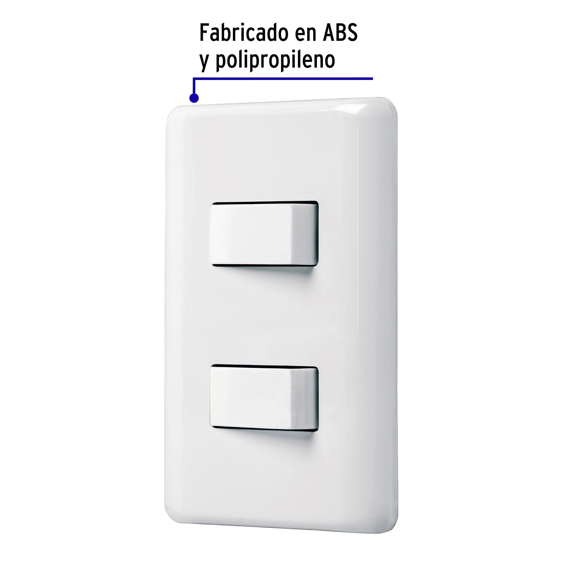 Placa Armada 1 Apagador normal y 1 Escalera Basic