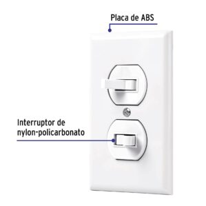 Placa armada 2 interruptores sencillo lblanco