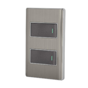 Placa Armada Contacto Sencillo y Escalera Acero Inoxidable Lisboa