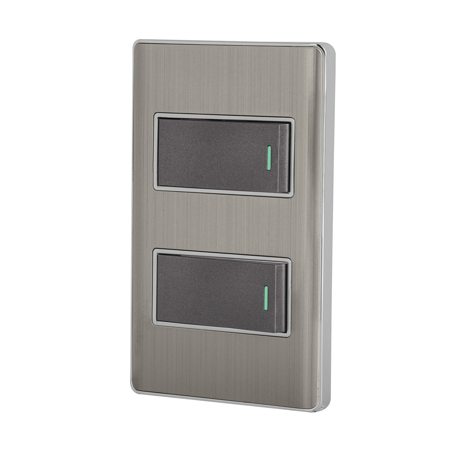 Placa Armada Contacto Sencillo y Escalera Acero Inoxidable Lisboa