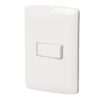 Placa Armada 1 Interruptor Sencillo Blanco Linea Italiana