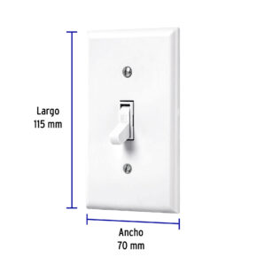 Placa armada interruptor sencillo linea Standard blanco