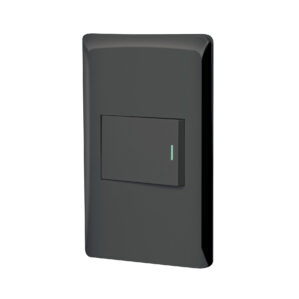 Placa armada Apagador Lisboa Negro