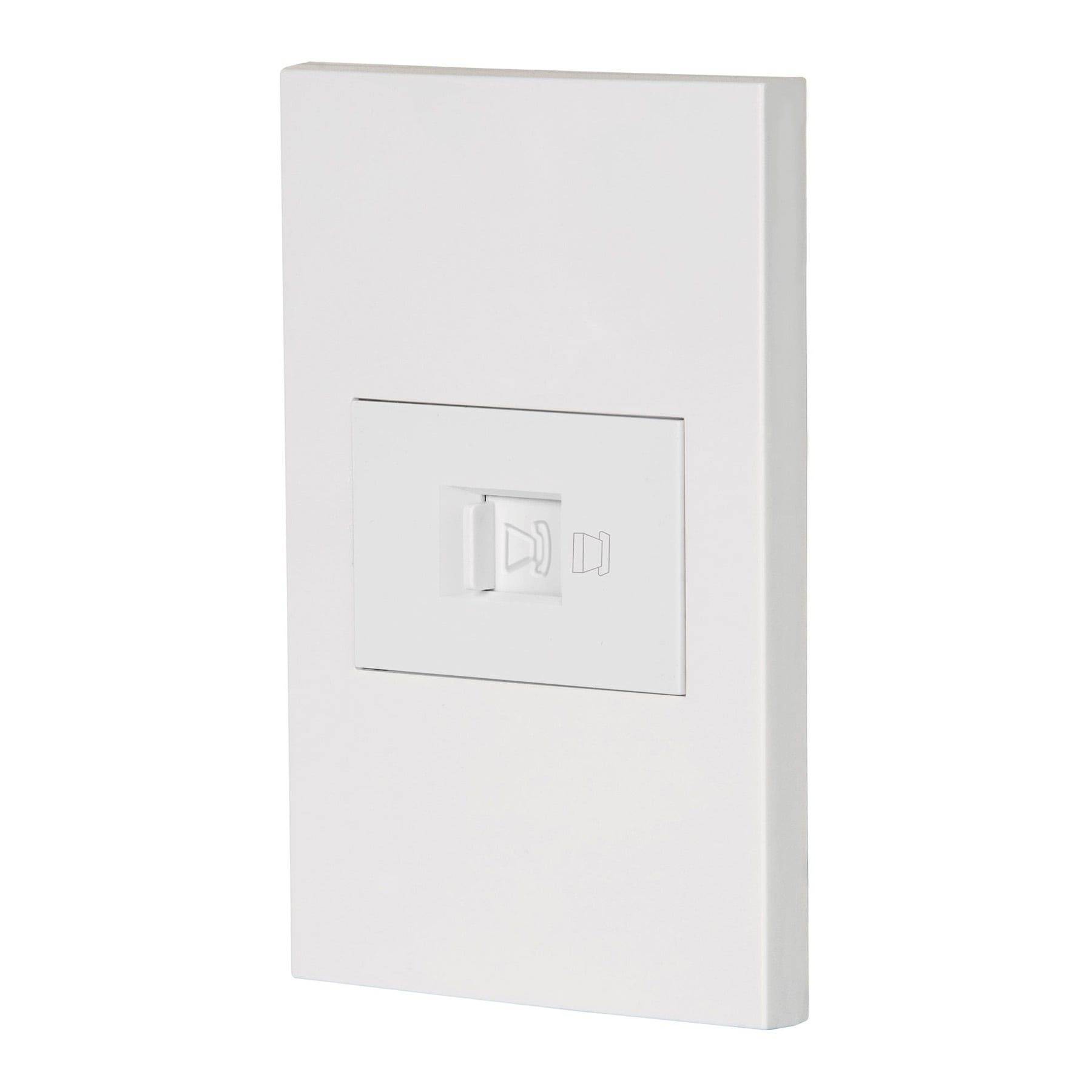 Placa armada 1 toma para telefono 1.5 mod Española blanco