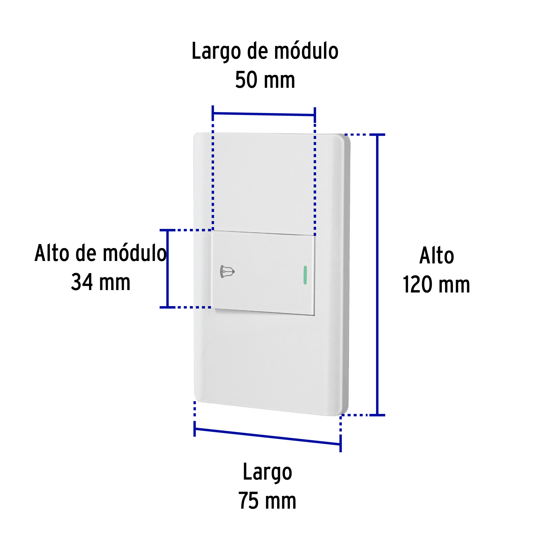 Placa armada Timbre Lisboa Blanco