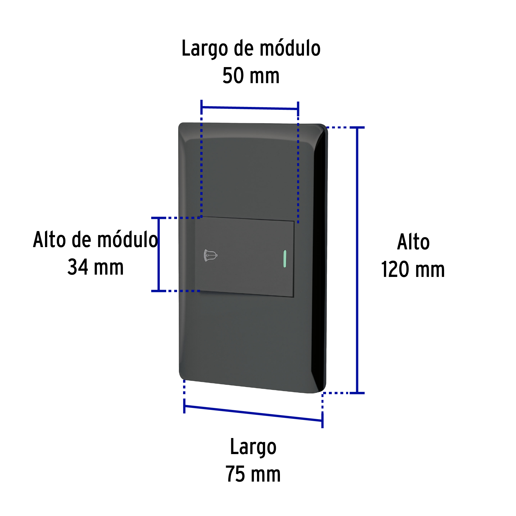 Placa armada Timbre Lisboa Negro