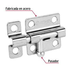 Pasador de barril de acero cromo 2" Hermex