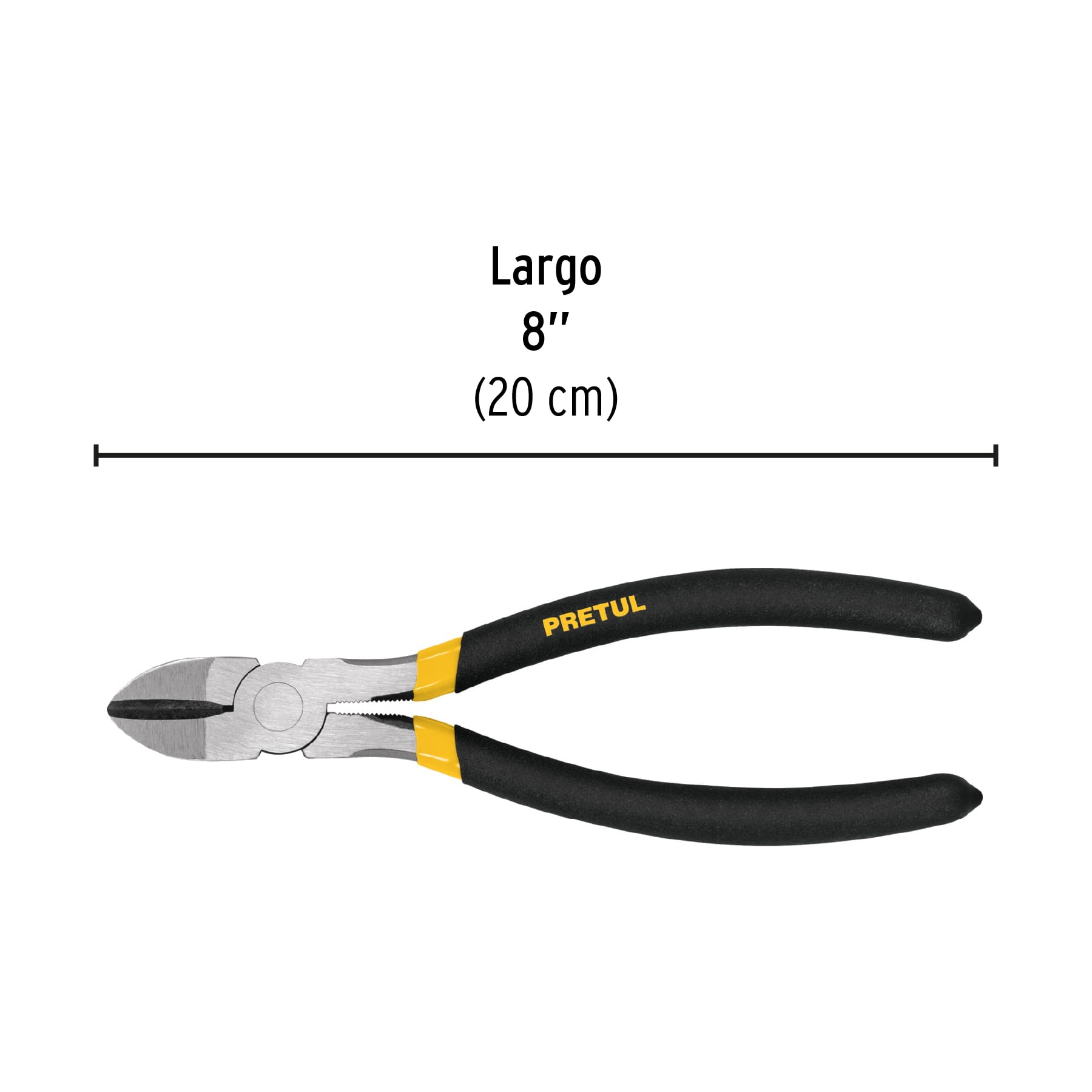 Pinza de corte diagonal 8" Pretul