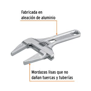 Llave ajustable para plomero apertura 3