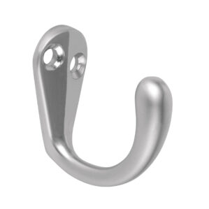 Gancho sencillo tipo perchero cromo mate