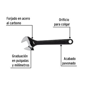 Perico pavonado 12" Pretul