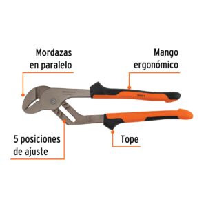 Pinzas de extension 12" mango Comfort Grip Truper Expert