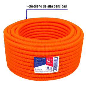 Rollo de 50m Manguera Poliducto Corrugado 3/4"