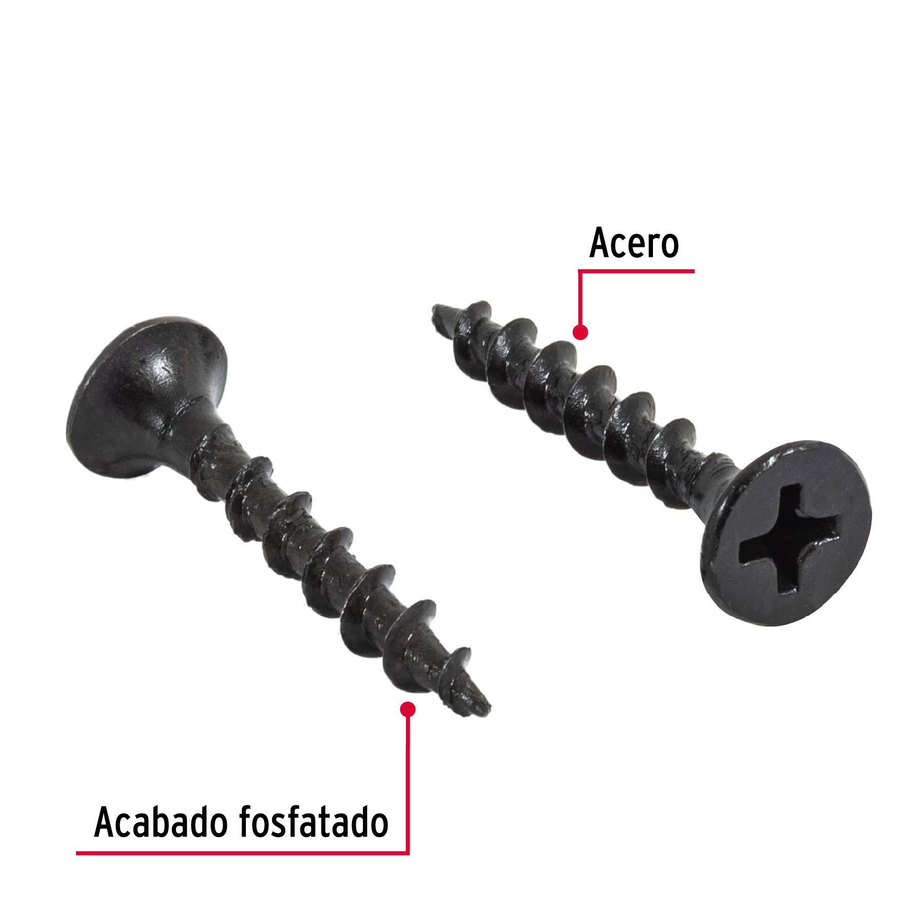 Pijas multiusos 6 x 1" bolsa con 100 piezas