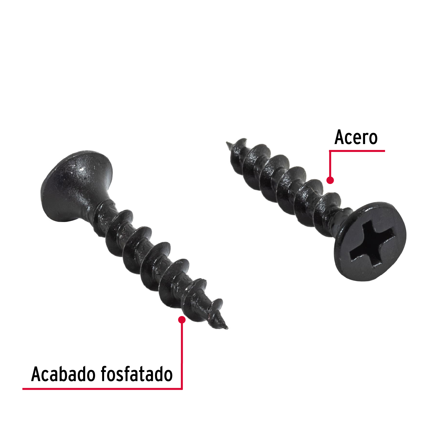 Pijas multiusos 8 x 1" bolsa con 100 piezas