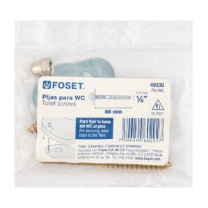 Par de Pijas Tornillos Sanitarios para WC