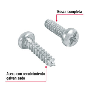 Pija para lamina, #4 x 1/2", bolsa con 200 piezas