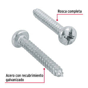 Pija para lamina #6 x 1" bolsa con 200 piezas