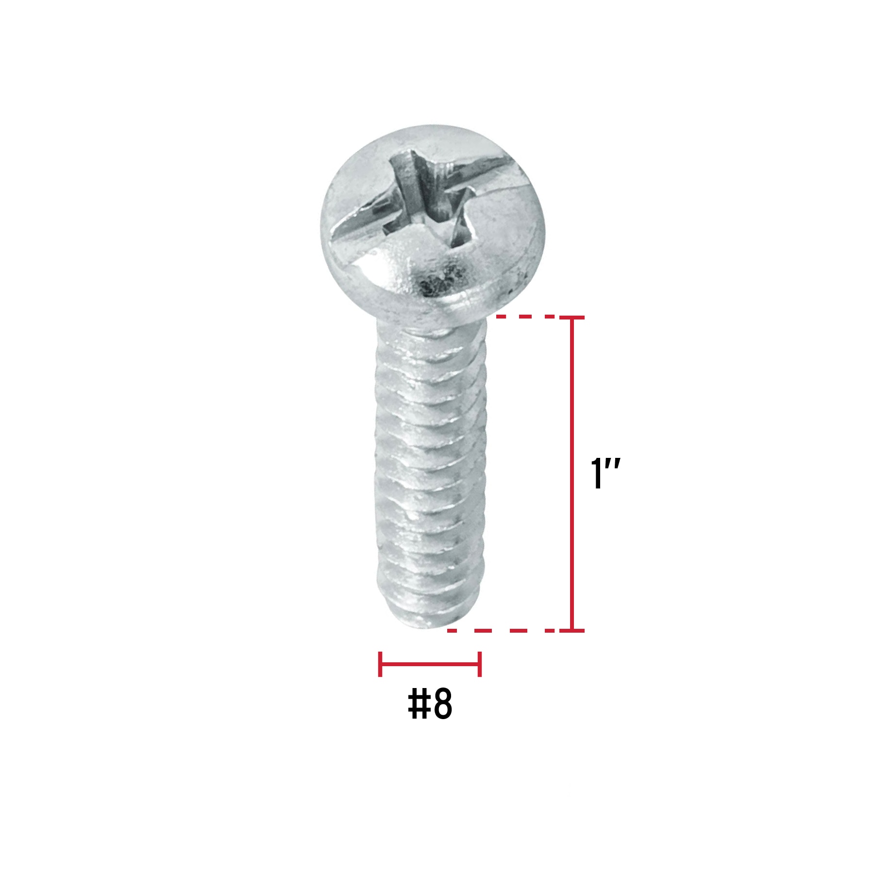 Pija para lamina #8 x 1" bolsa con 200 pzas