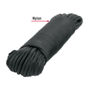 Piola de Nylon Paracord 4mm de 30m Negro