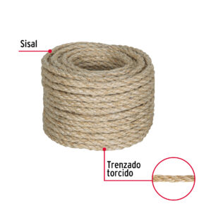 Cuerda Piola de Sisal de 6mm x 15m Natural