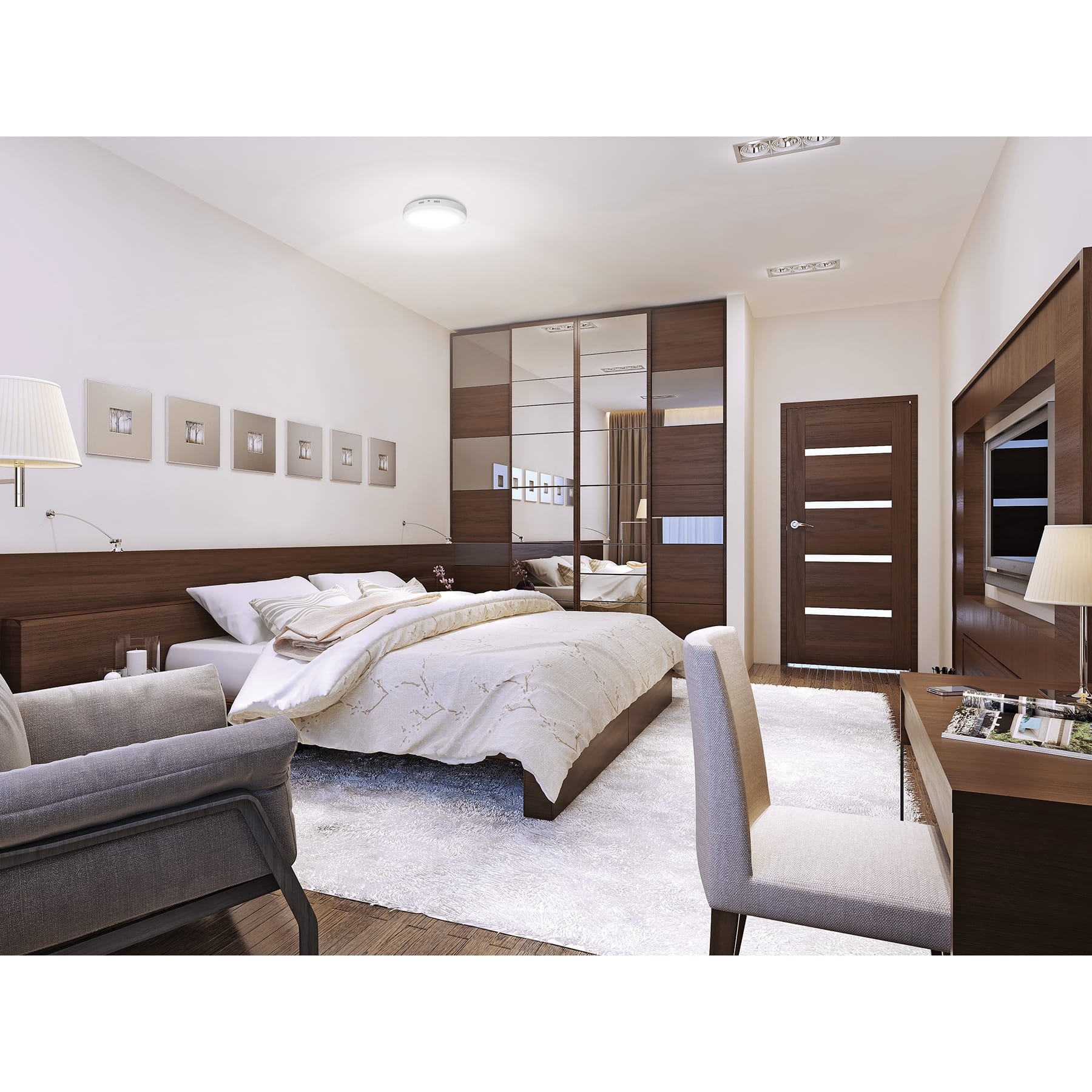 Lampara de LED 12w de Sobreponer luz de dia