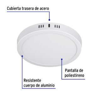 Lampara de LED 18w de Sobreponer luz de dia