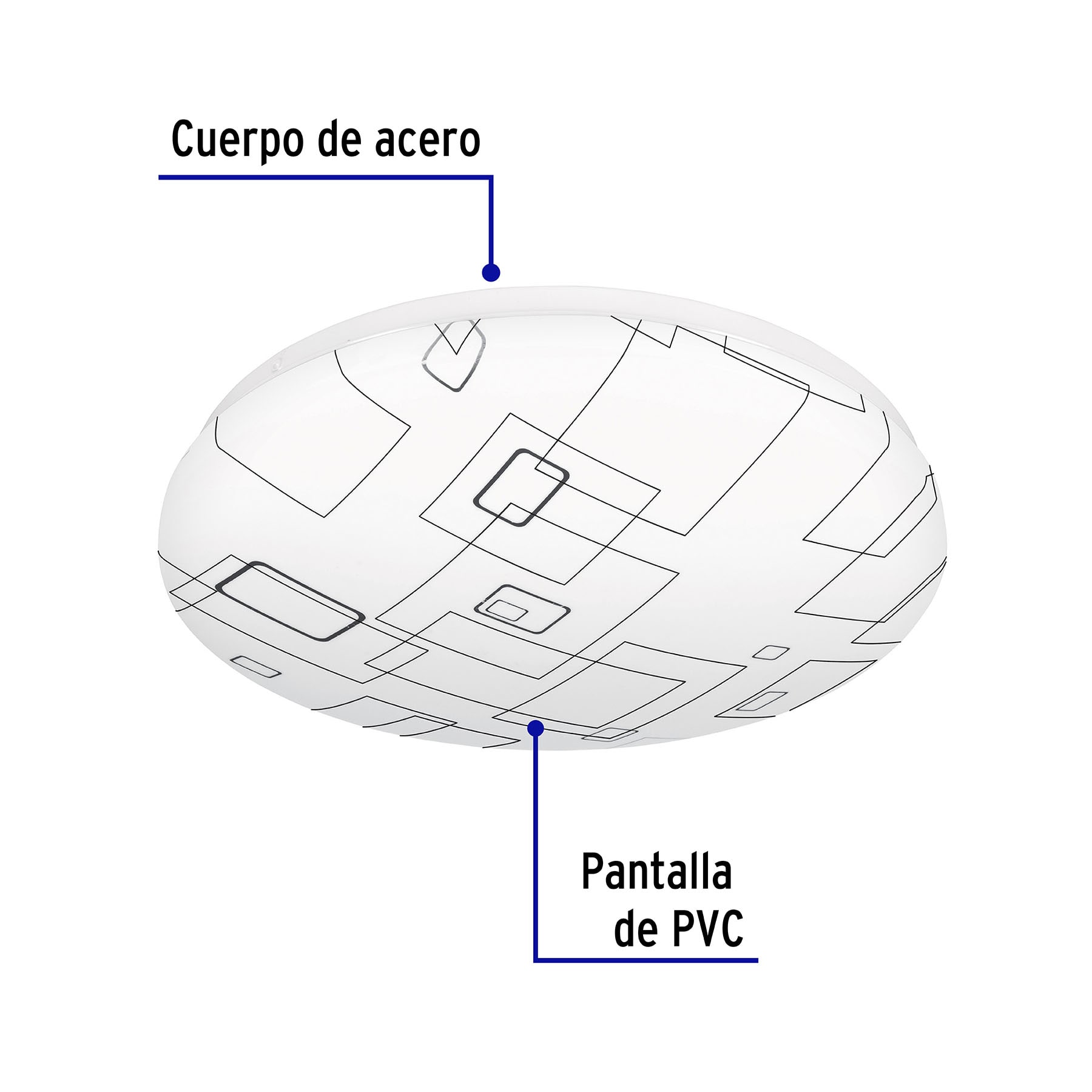 Lampara Led Tipo Plafon Redondo 18w Sobreponer