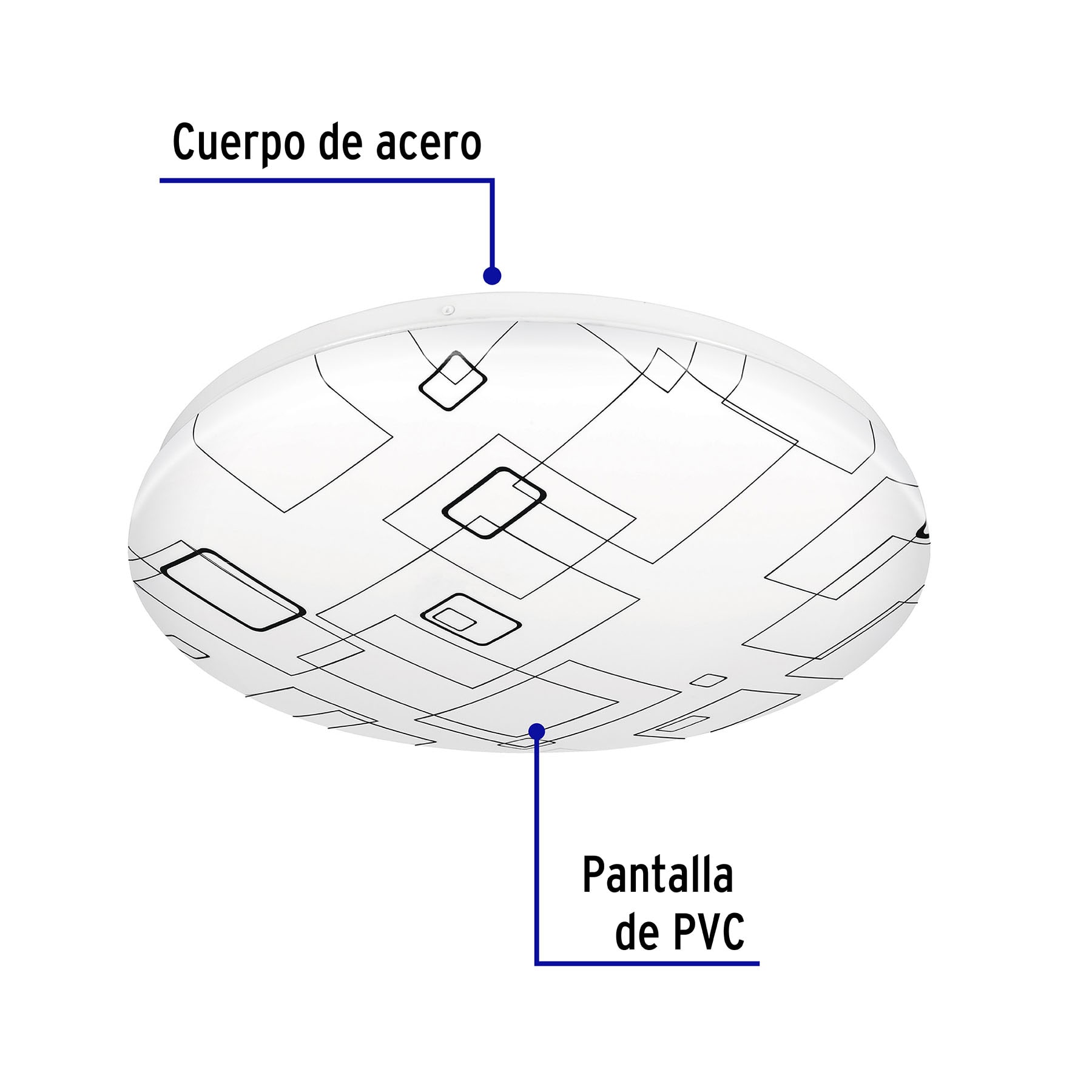 Lampara Led Tipo Plafon Redondo 22w Sobreponer