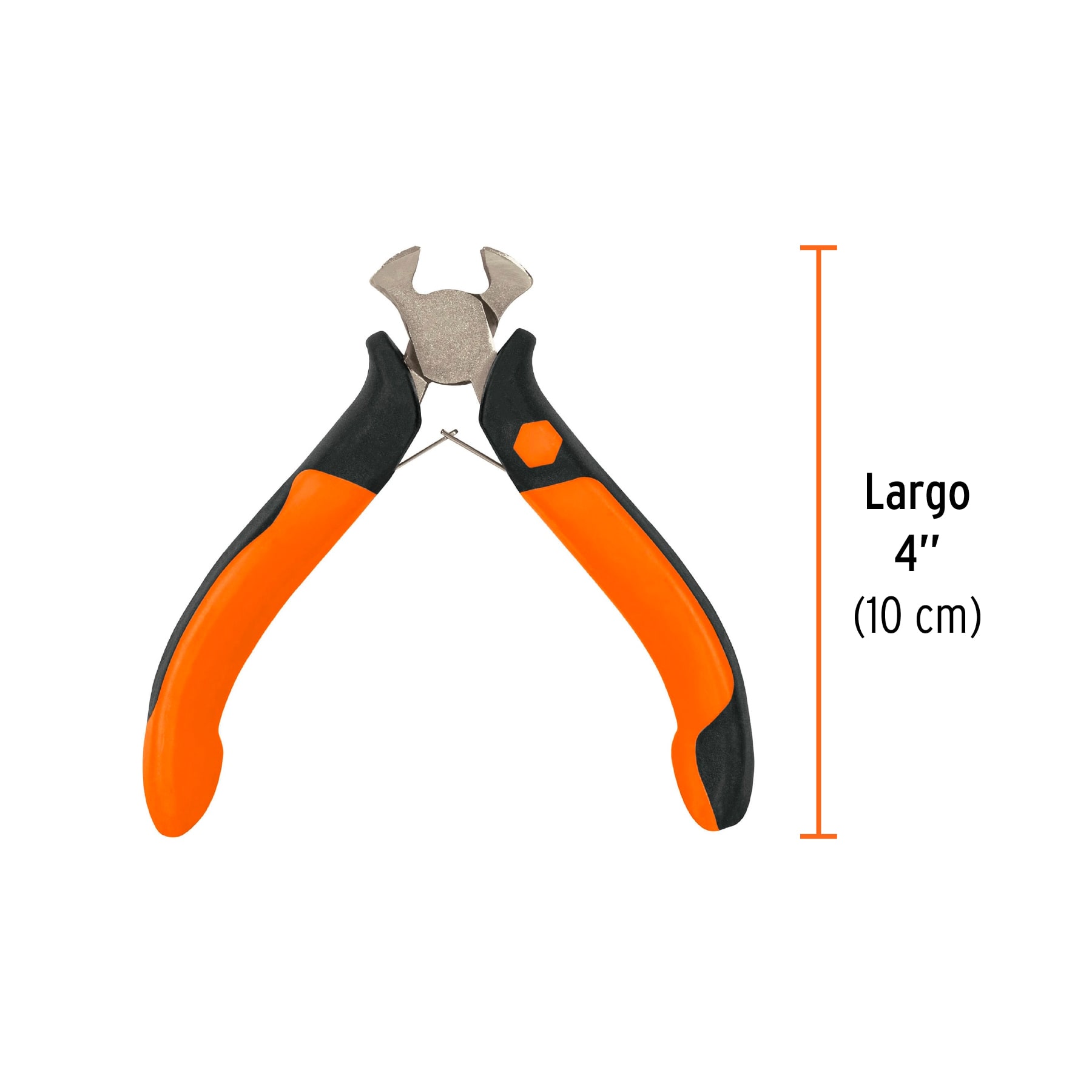 Pinza miniatura tipo tenaza 4", mango comfort grip