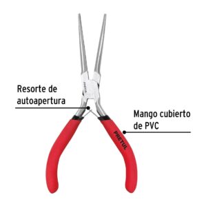 Pinza de punta de aguja 6" Pretul