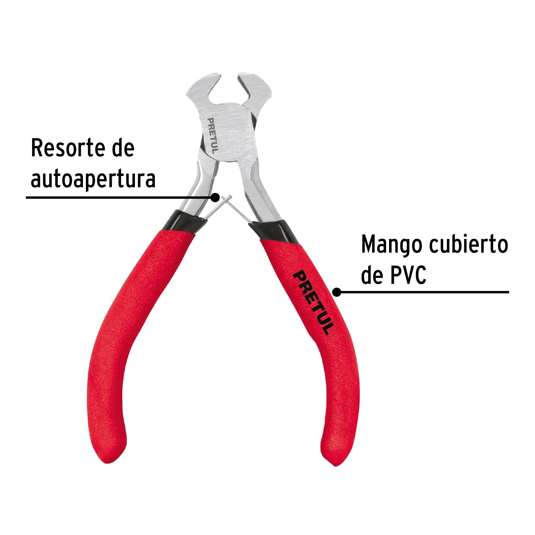 Pinza miniatura tipo tenaza 4" Pretul