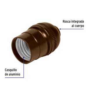 Portalampara socket de baquelita