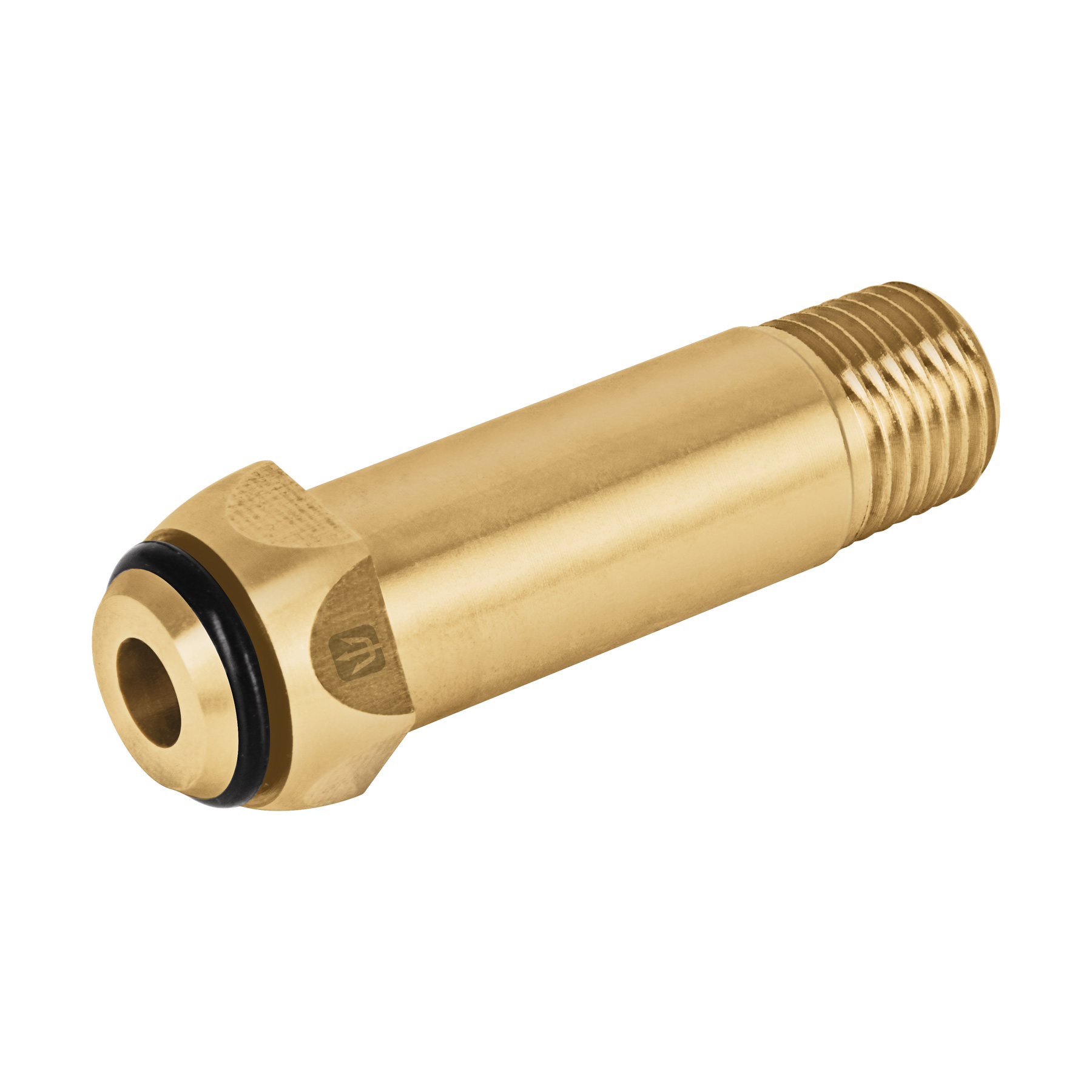 Punta pol 1/4" x 5cm con rosca y O-ring para Tuerca Rapida