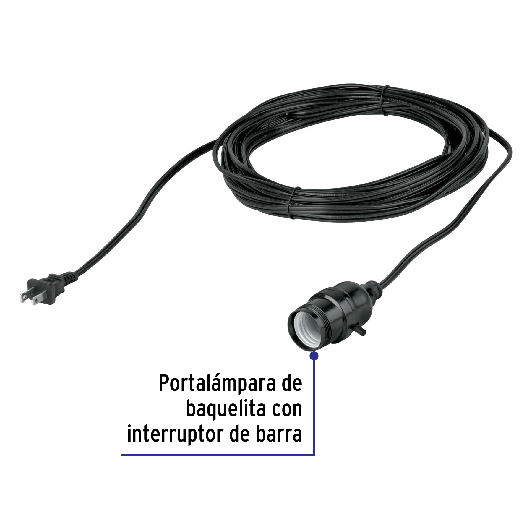 Extension con portalampara socket 10m