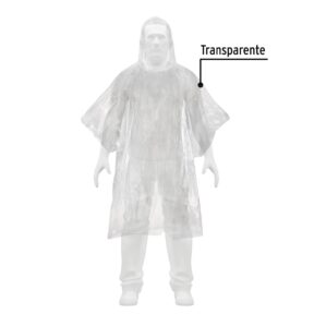Impermeable Poncho desechable Unitalla Pretul