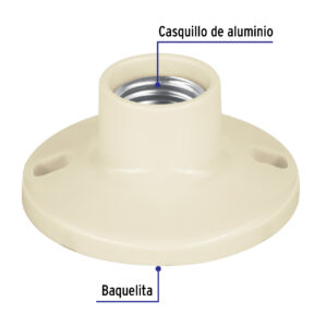 Portalampara socket de Baquelita 3-1/2"