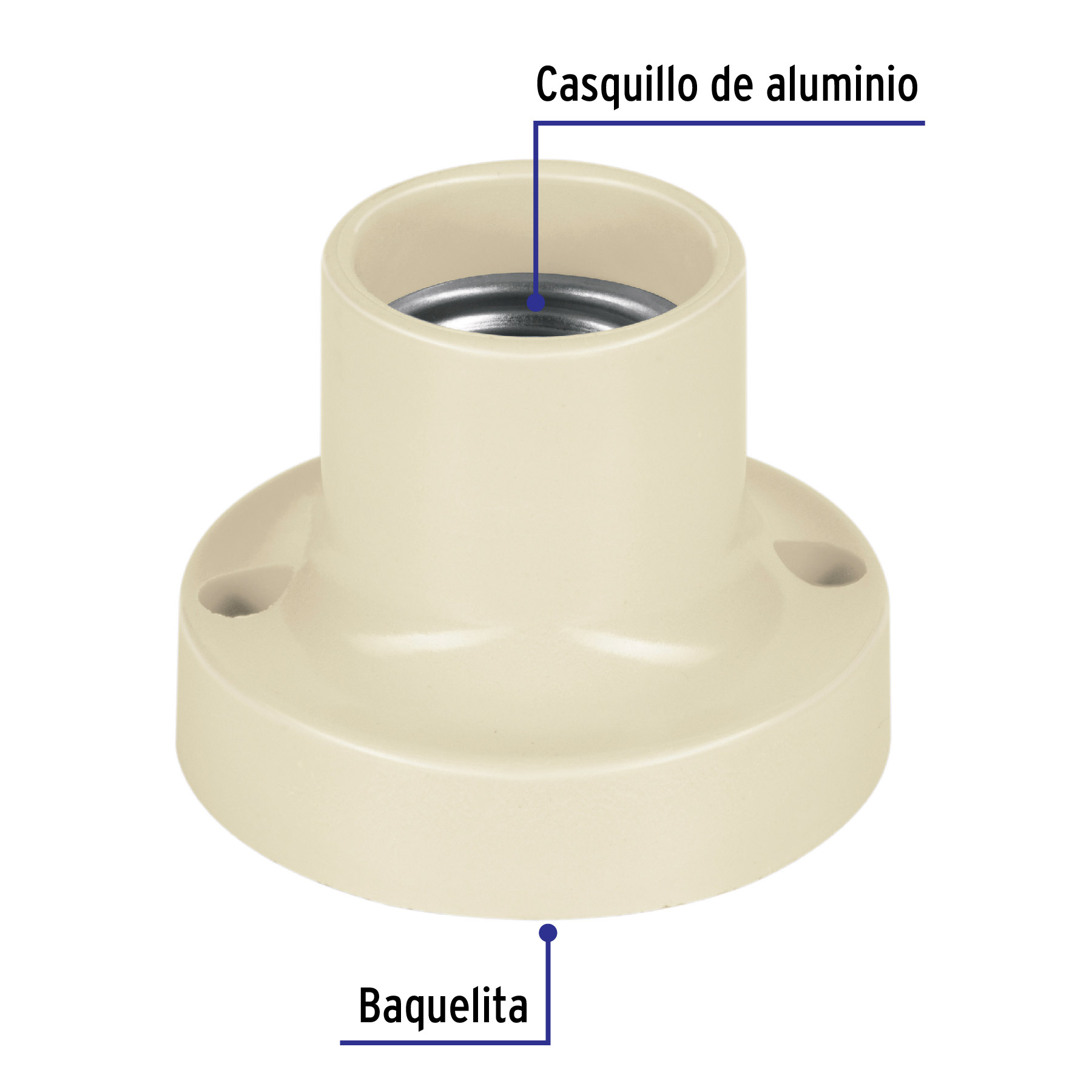 Socket Portalampara de 2-1/4" Volteck