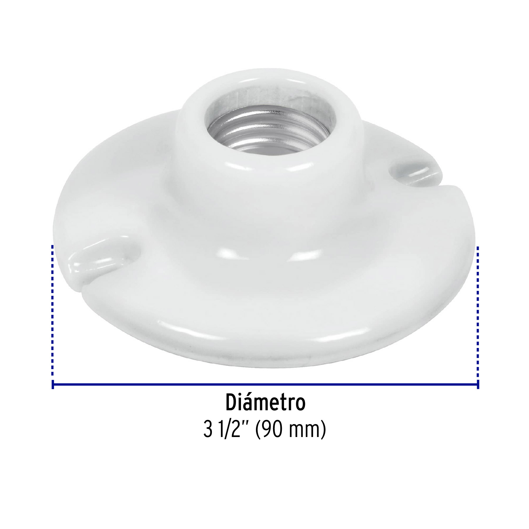 Scoket Portalampara de porcelana 3-1/2" Volteck