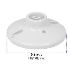 Socket Portalampara de porcelana 4-1/2