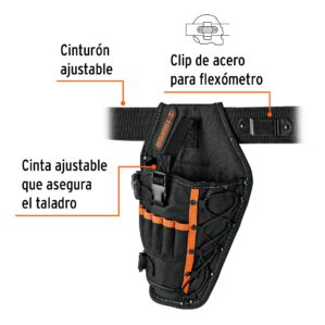 Cinturon Porta Herramienta Taladro de 6 compartimentos