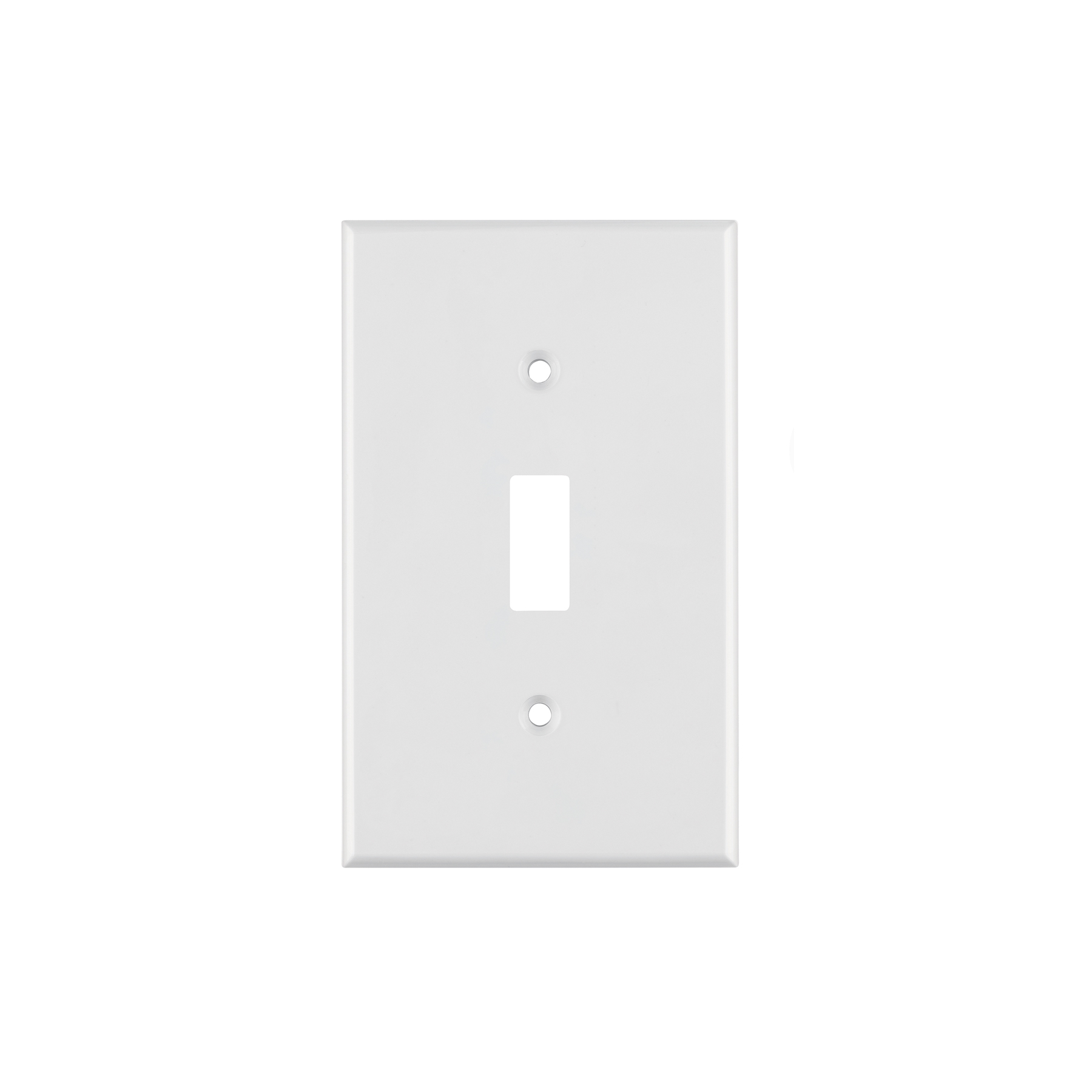 Placa de ABS para interruptor vertical, Standard, blanco